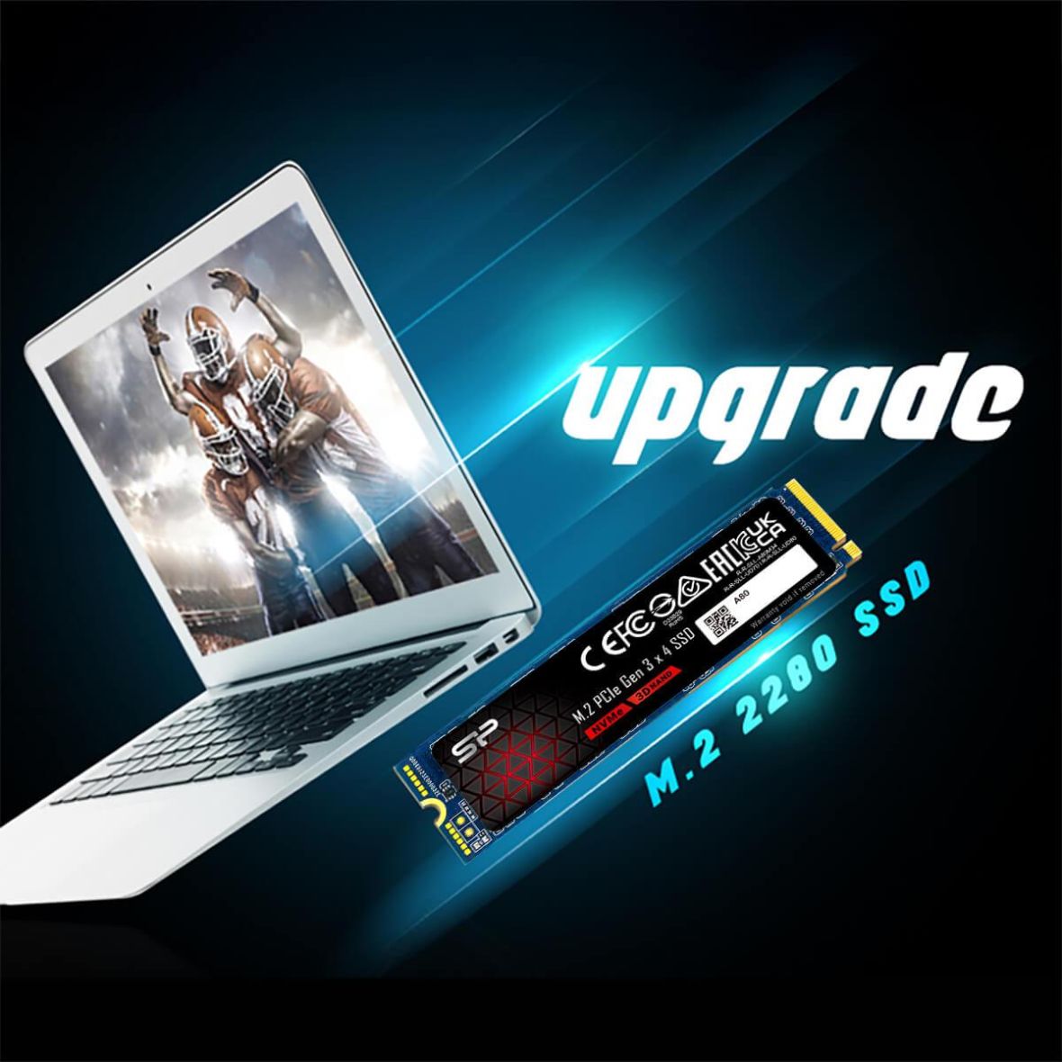 SP P34A80 PCIe Gen3 ×4 NVMe™ SSD-Silicon Power